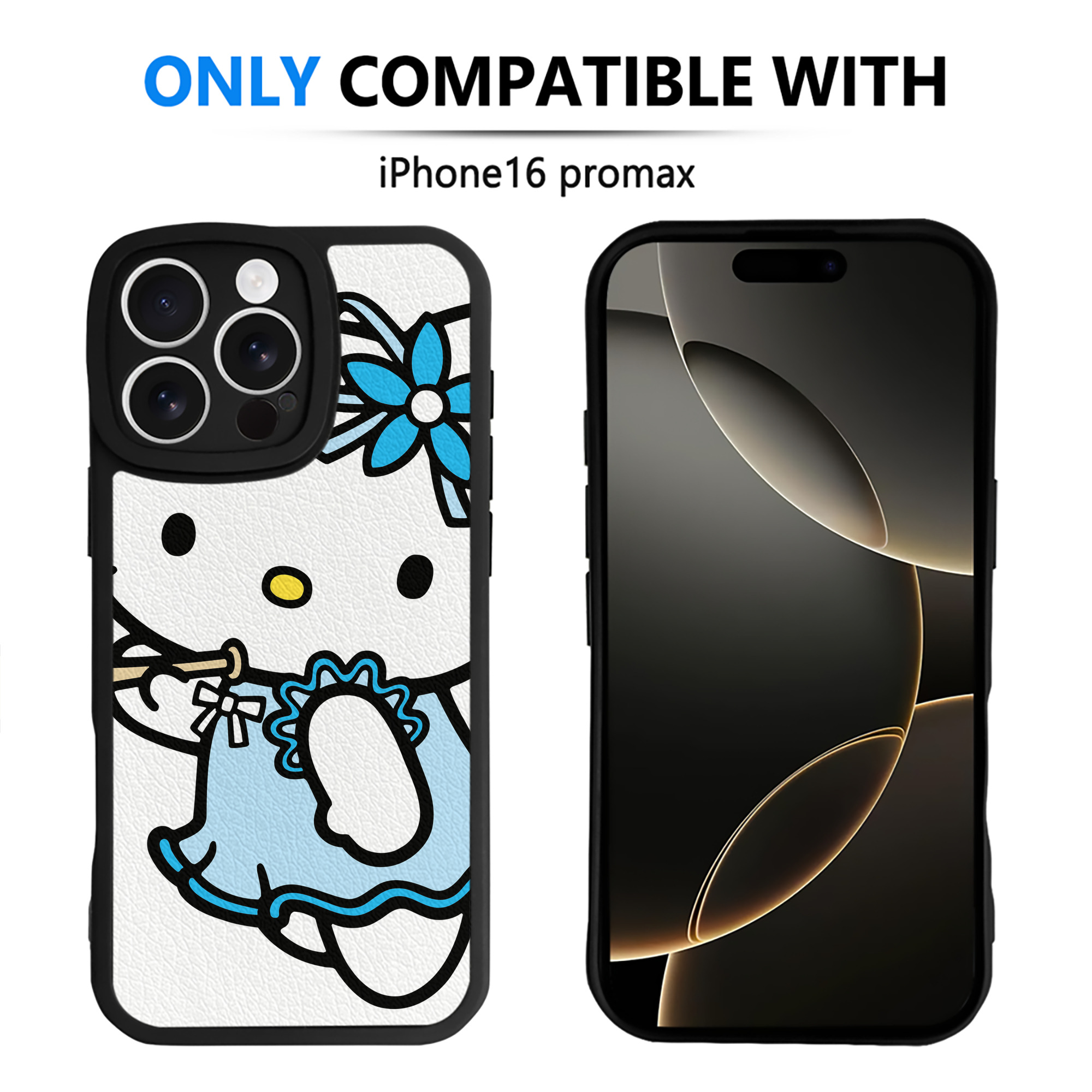 （画像用） Hello Kitty ハローキティ 【iPhone 16シリーズ対応】シリコンスマホケース（レザー調） 材質：シリコン